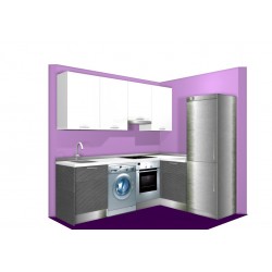 Cocina en L Pequeña Mate