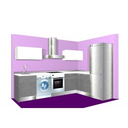 Cocina en L Estándar Mate