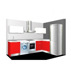 Cocina en L Estándar Brillo