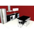 Cocina Isla Mini Brillo