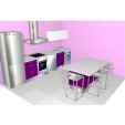 Cocina Isla Mini Brillo