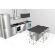 Cocina Isla Mini Brillo