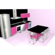 Cocina Isla Mini Brillo